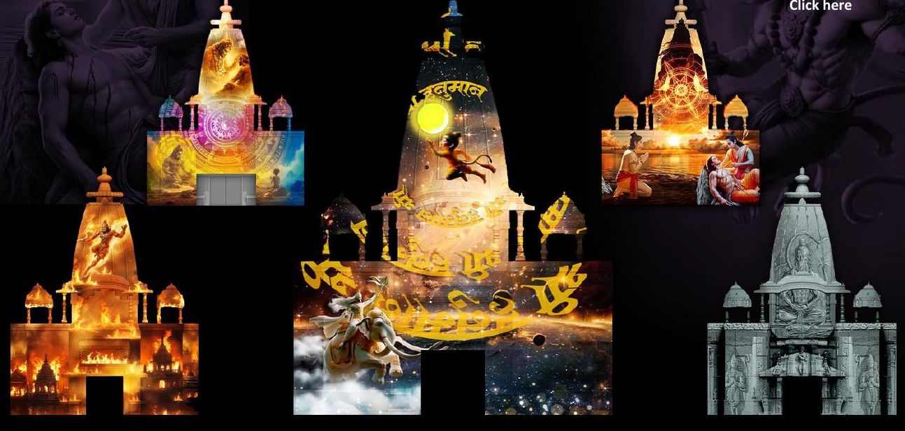 Hanuman Temple — visuals by Zero Design Studio