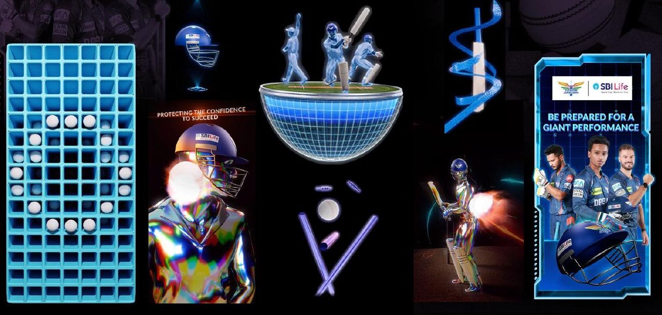 IPL holographic installation — visuals by Zero Design Studio
