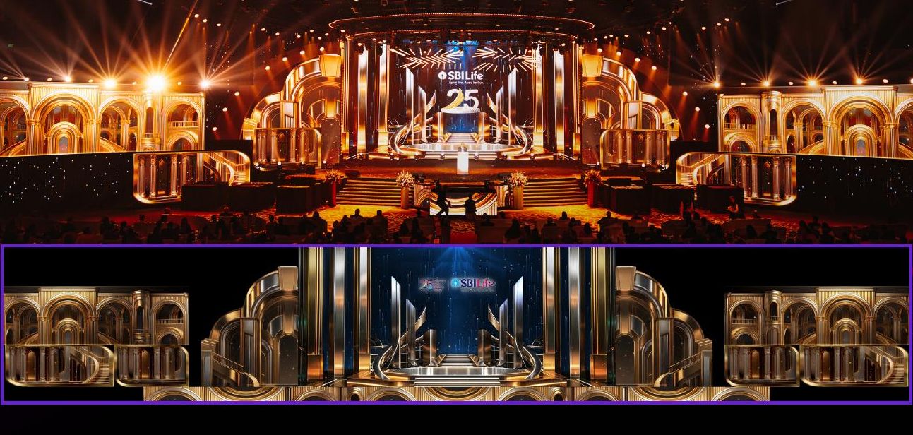 Stage visuals for SBI Life 25 Years, 2026